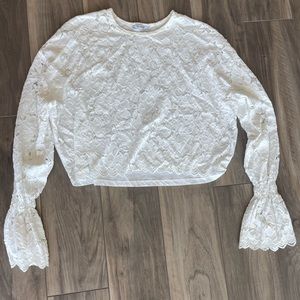 Zara Crop Lace Top